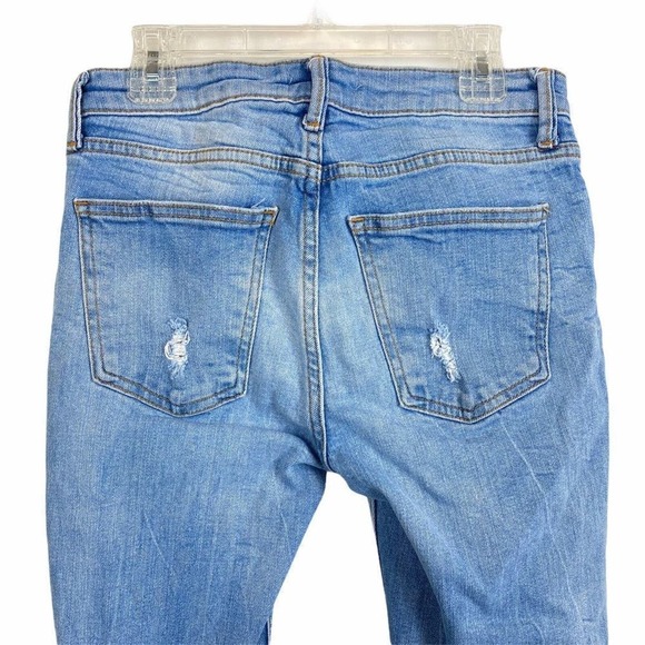 Zara Collection Distressed Blue Jeans Sz 2 - Picture 6 of 6